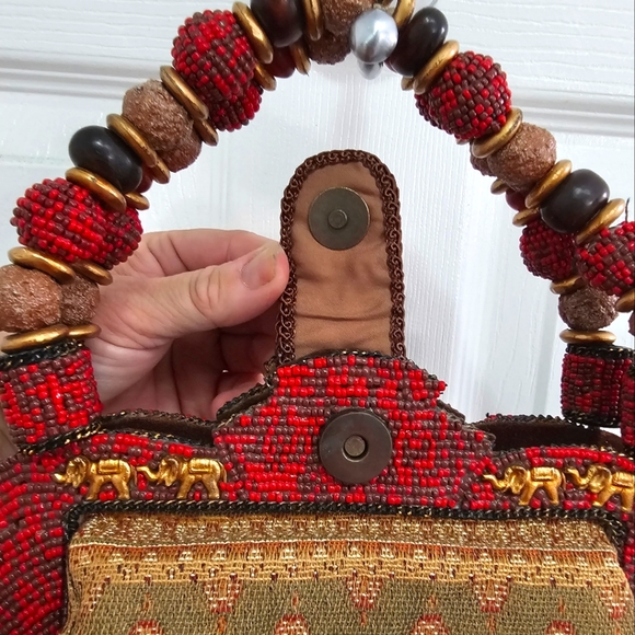 MARY FRANCES HANDMADE VINTAGE BAG - Picture 11 of 13